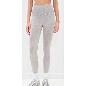 Free People Movement Good Karma Leggings Grey Acid Wash High‎ Waist M/L